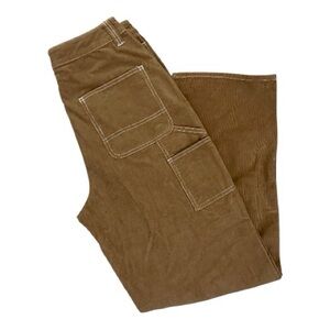 ASOS Brown Corduroy Boot-Cut Utility Pants